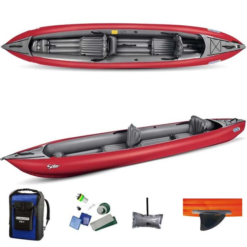 KAYAK GUMOTEX SOLAR ROUGE 2 PLACES MODELE 2022 3 KAYAK GUMOTEX SOLAR ROUGE 2 PLACES MODELE 2022