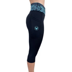 Leggings 3/4 ActiV Noir Gris Femme VAIKOBI -Spirit Kayak leggings 3 4 activ noir gris femme vaikobi 2