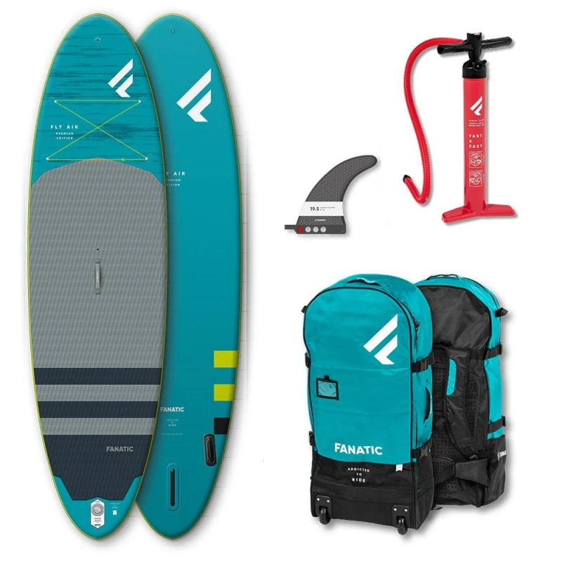 PADDLE GONFLABLE FANATIC FLY AIR 10.8 PREMIUM SAC + POMPE 2 PADDLE GONFLABLE FANATIC FLY AIR 10.8 PREMIUM SAC + POMPE