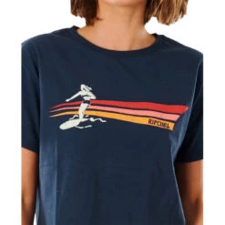 T-SHIRT RIP CURL GOLDEN STATE CROP BLEU MARINE FEMME -Spirit Kayak t shirt rip curl golden state crop bleu marine femme 3