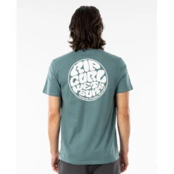 T-SHIRT RIP CURL WETTIE ESSENTIAL BLEU GRIS -Spirit Kayak t shirt rip curl wettie essential bleu gris 2